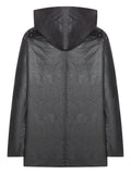 Rick Owens hooded button-fastening jacket