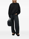 Alexander Wang logo-print oversized crew-neck sweatshirt