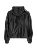 FENDI hooded leather jacket