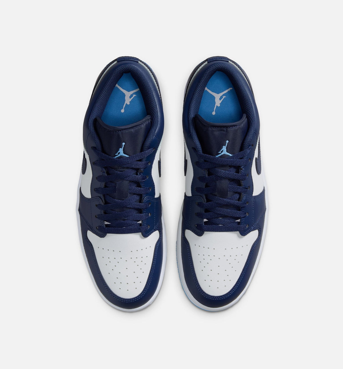 Air Jordan 1 Low Men's Sneakers - Deep Navy / University Blue / White