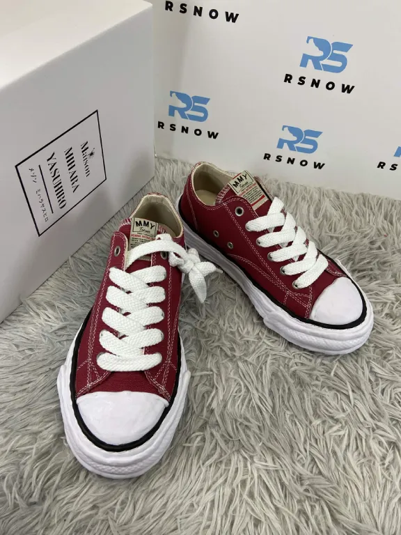 Maison Mihara Yasuhiro Peterson OG Sole Canvas Low Red NO.804 A11FW702