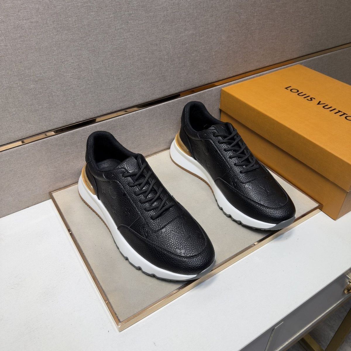 Louis Vuitton Men's Textured Low-Top Sneakers